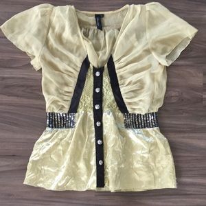 Green boutique blouse